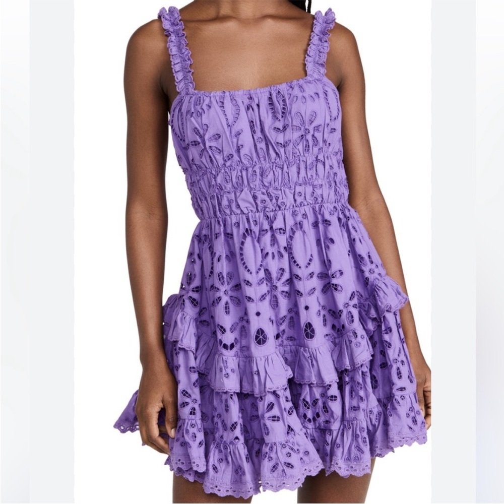 Rococo Sand Violet Mini Dress